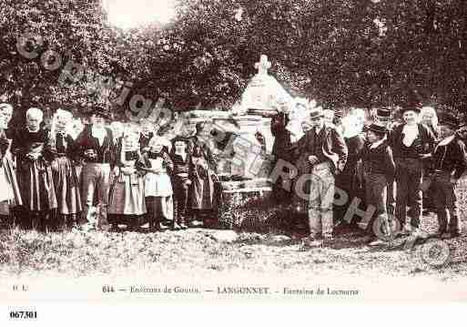 Ville de LANGONNET, carte postale ancienne