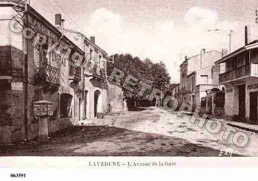 Ville de LAVERUNE, carte postale ancienne