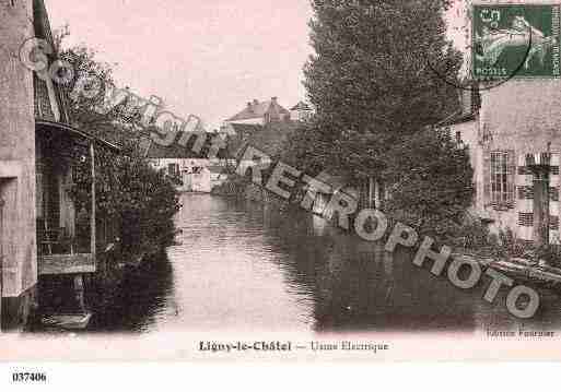 Ville de LIGNYLECHATEL, carte postale ancienne