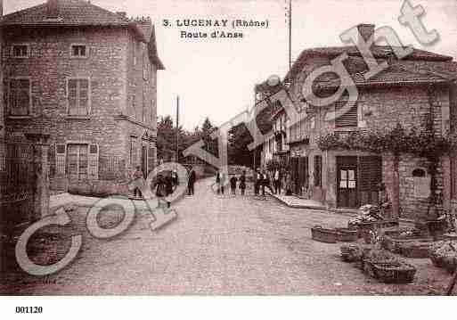 Ville de LUCENAY, carte postale ancienne