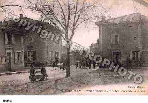 Ville de LUZINAY, carte postale ancienne