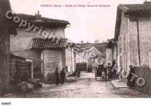 Ville de LUZINAY, carte postale ancienne