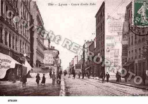 Ville de LYON, carte postale ancienne