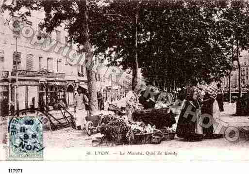 Ville de LYON, carte postale ancienne