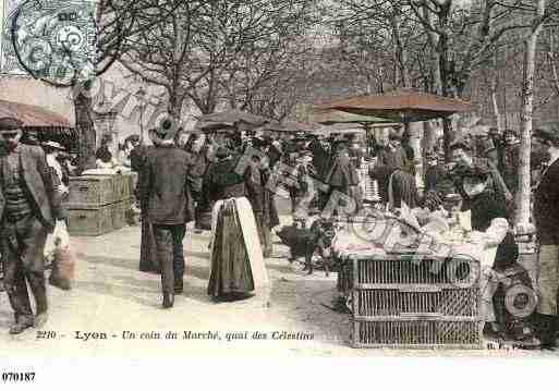 Ville de LYON, carte postale ancienne