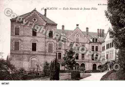 Ville de MACON, carte postale ancienne