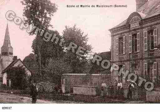 Ville de MAIZICOURT, carte postale ancienne