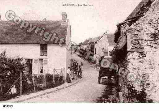 Ville de MARINES, carte postale ancienne