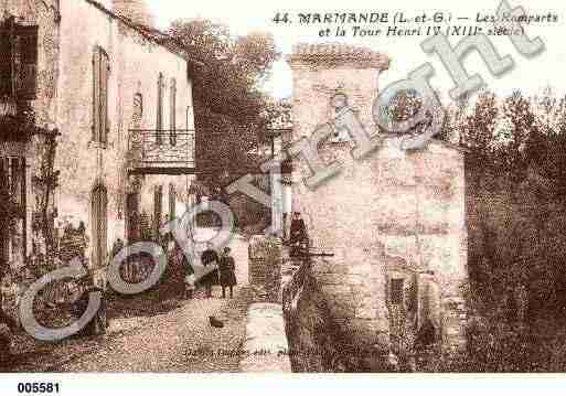 Ville de MARMANDE, carte postale ancienne