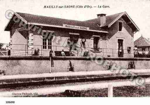 Ville de MAXILLYSURSAONE, carte postale ancienne