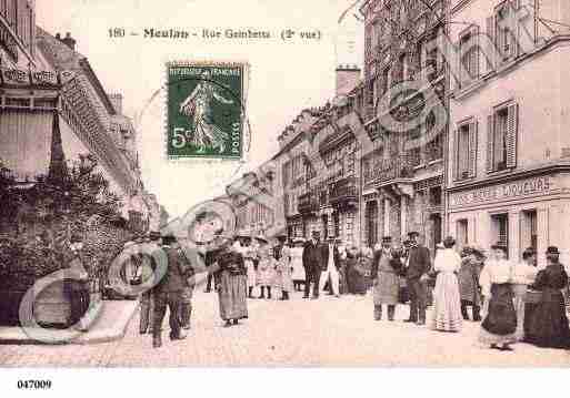 Ville de MEULAN, carte postale ancienne