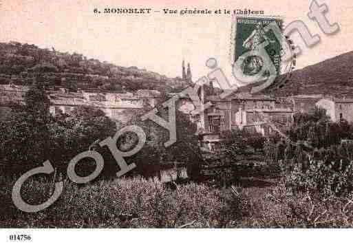 Ville de MONOBLET, carte postale ancienne