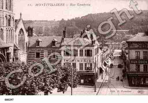 Ville de MONTIVILLIERS, carte postale ancienne