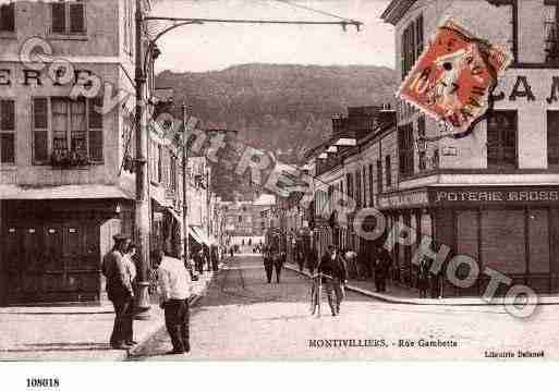 Ville de MONTIVILLIERS, carte postale ancienne