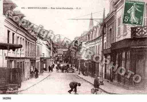 Ville de MONTIVILLIERS, carte postale ancienne