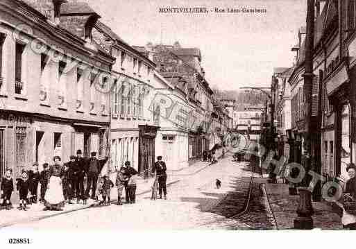 Ville de MONTIVILLIERS, carte postale ancienne