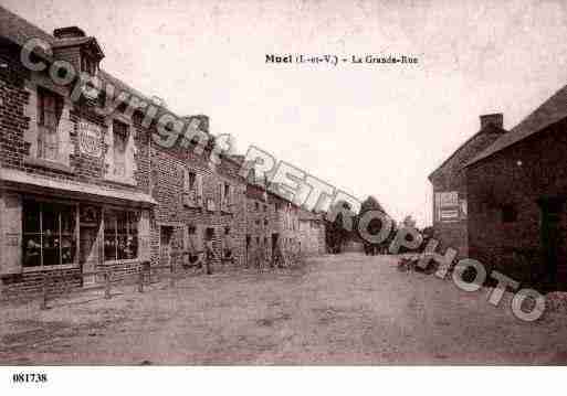 Ville de MUEL, carte postale ancienne