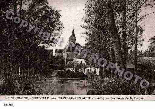 Ville de NEUVILLESURBRENNE, carte postale ancienne