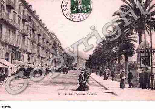 Ville de NICE, carte postale ancienne