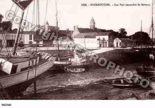 Ville de NOIRMOUTIERENL'ILE, carte postale ancienne