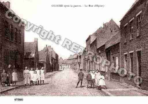 Ville de OIGNIES, carte postale ancienne