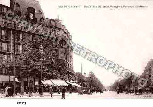 Ville de PARIS20, carte postale ancienne