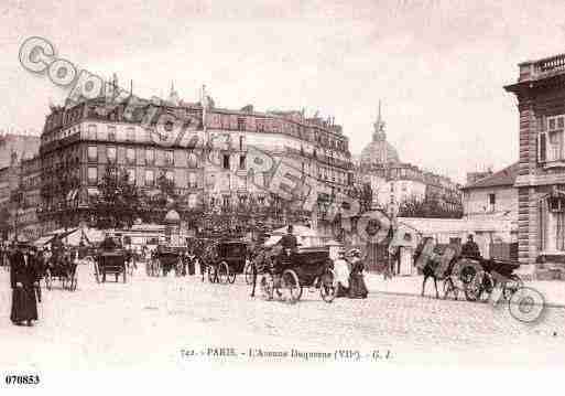 Ville de PARIS7, carte postale ancienne