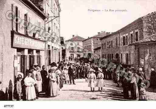 Ville de PERIGNEUX, carte postale ancienne