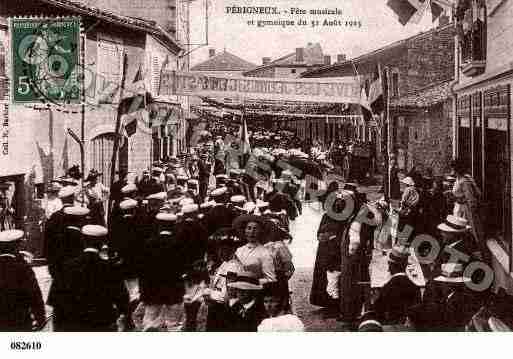 Ville de PERIGNEUX, carte postale ancienne