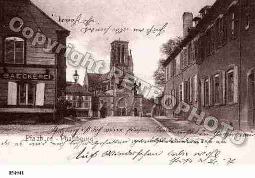 Ville de PHALSBOURG, carte postale ancienne