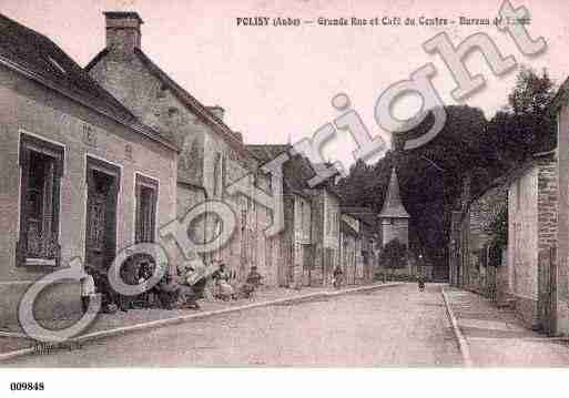 Ville de POLISY, carte postale ancienne