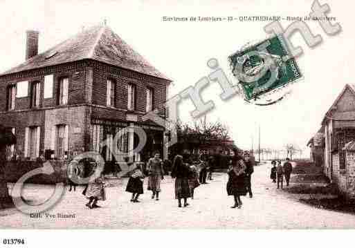 Ville de QUATREMARE, carte postale ancienne Ville de QUATREMARE, carte postale ancienne
