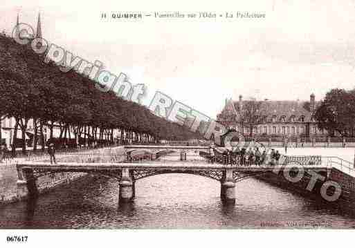 Ville de QUIMPER, carte postale ancienne
