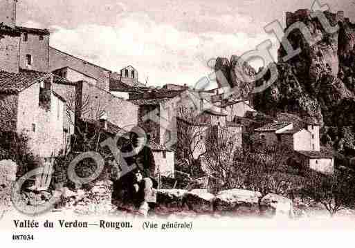 Ville de ROUGON, carte postale ancienne