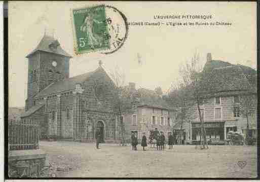 Ville de SAIGNES, carte postale ancienne