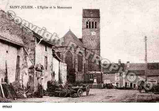 Ville de SAINTJULIEN, carte postale ancienne