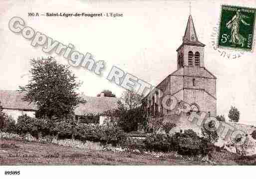 Ville de SAINTLEGERDEFOUGERET, carte postale ancienne