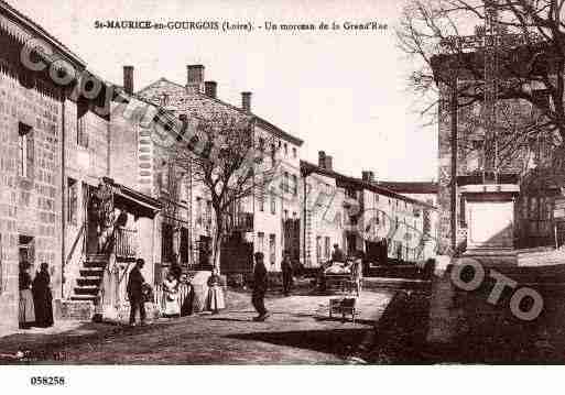 Ville de SAINTMAURICEENGOURGOIS, carte postale ancienne