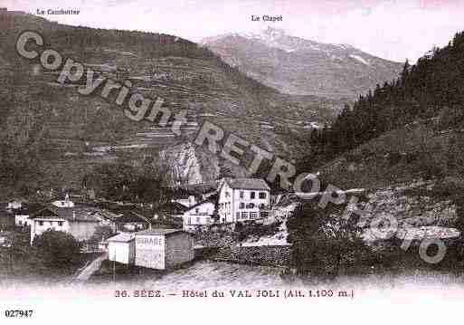 Ville de SEEZ, carte postale ancienne