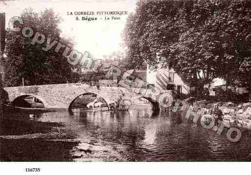 Ville de SEGURLECHATEAU, carte postale ancienne