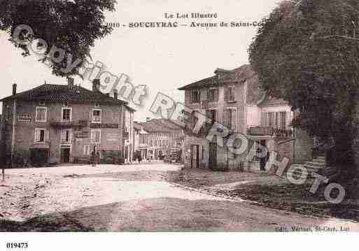 Ville de SOUSCEYRAC, carte postale ancienne