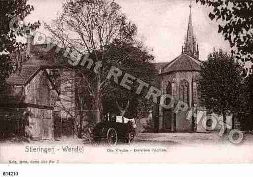 Ville de STIRINGWENDEL, carte postale ancienne