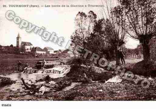 Ville de TOURMONT, carte postale ancienne