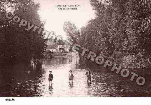 Ville de TOUTRY, carte postale ancienne