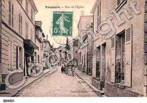 Ville de VAUJOURS, carte postale ancienne