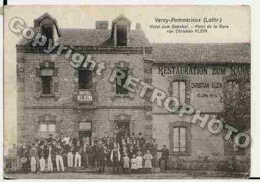 Ville de VERNY, carte postale ancienne