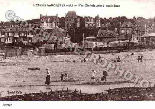 Ville de VEULESLESROSES, carte postale ancienne