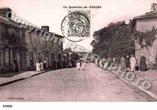 Ville de VEZINS, carte postale ancienne