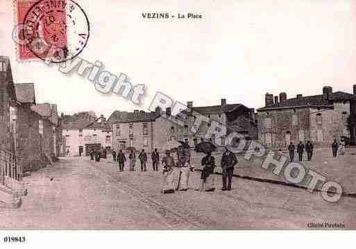 Ville de VEZINS, carte postale ancienne