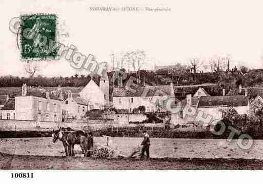 Ville de VOUVRAYSURHUISNE, carte postale ancienne